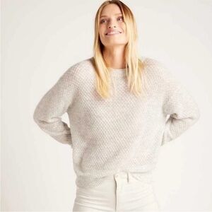 Quince Women's Light Gray Crew Neck Sweater
